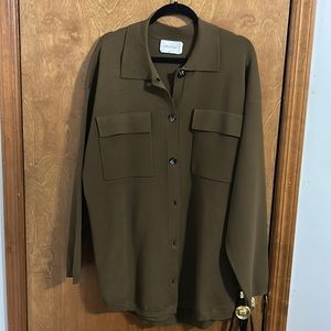 Aritzia sweater button up